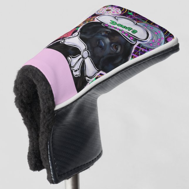 Newfoundland Dog         Golf Head Cover (3/4 Front)