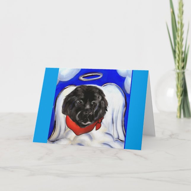 Newfoundland Dog Holiday Card (Front)