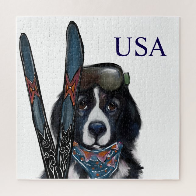 NEWFOUNDLAND DOG  JIGSAW PUZZLE (Vertical)