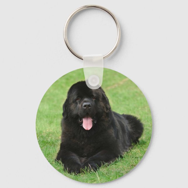 Newfoundland dog keychain (Front)