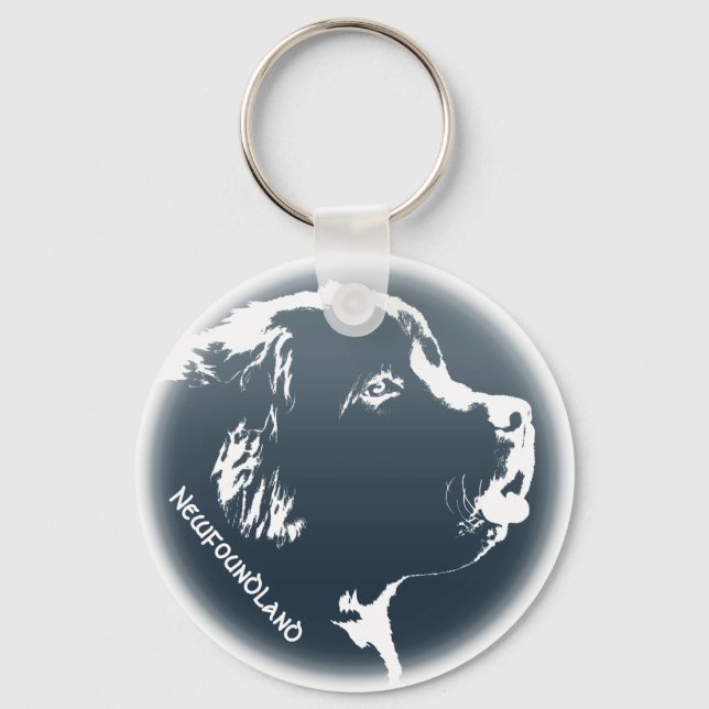 Newfoundland Dog Keychain Newfoundland Keychain (Front)
