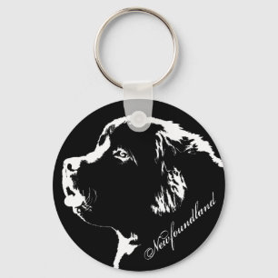 Newfoundland Dog Keychain Newfoundlander Pup Gifts