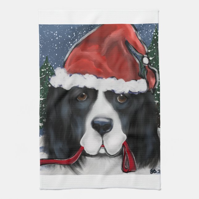 Newfoundland Dog Kitchen Towel (Vertical)