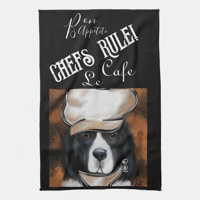 Newfoundland Dog Kitchen Towel (Vertical)