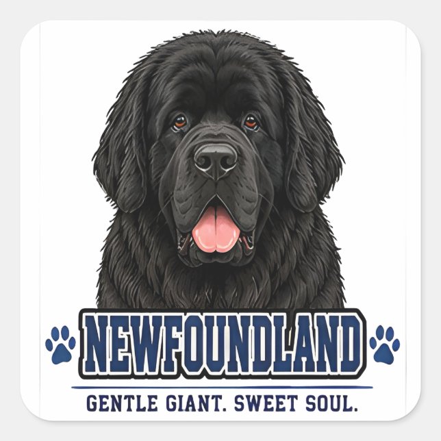 🐾 Newfoundland Dog Lover Gift🐾 Square Sticker (Front)
