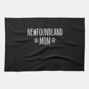 Newfoundland dog mom Dog paws design Kitchen Towel