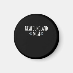 Newfoundland dog mom Dog paws design Magnet
