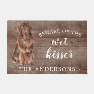 Newfoundland Dog Personalized Door Mat