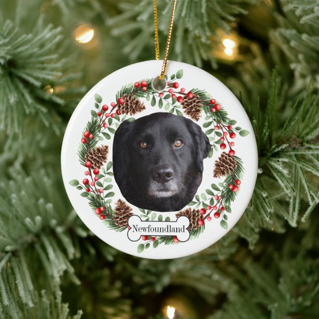 newfoundland dog Personalized Pet Ornament (Tree)