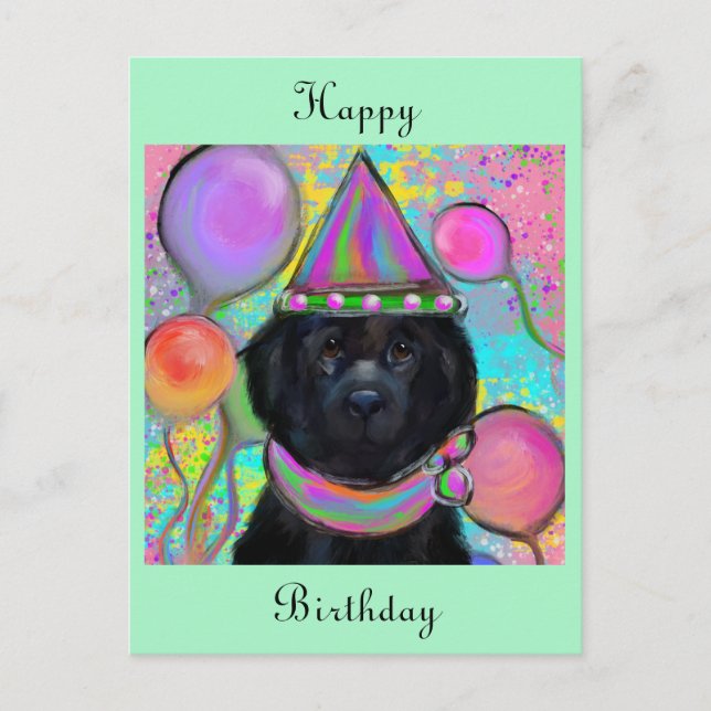 Newfoundland Dog    Postcard (Front)