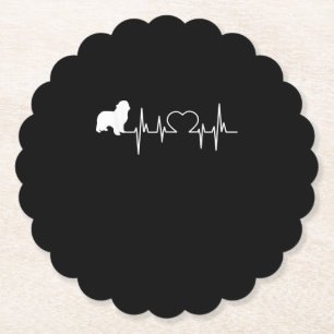 Newfoundland dog present Animal Lover Gift Paper Coaster