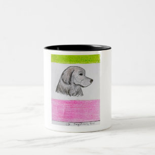 newfoundland dog republic flag of newfoundland Two-Tone coffee mug