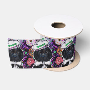 Newfoundland Dog Satin Ribbon