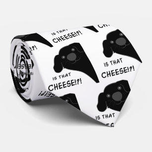 Newfoundland Dog Side Peeking Black Is That Cheese Tie