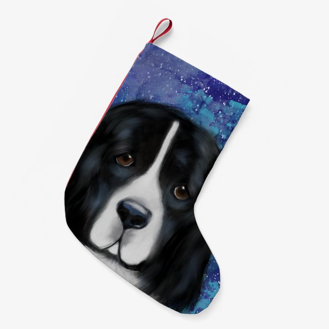 Newfoundland Dog Small Christmas Stocking (Front (Hanging))
