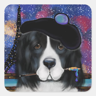 Newfoundland Dog Square Sticker