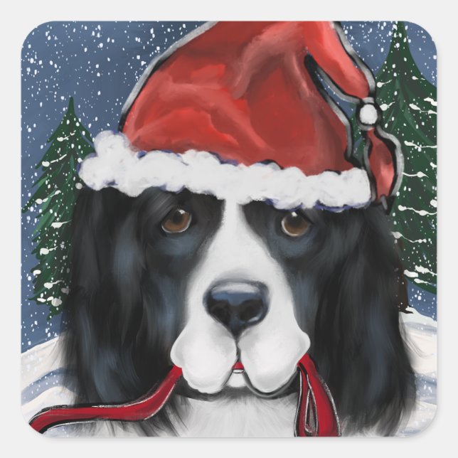 Newfoundland Dog Square Sticker (Front)