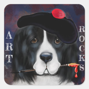 Newfoundland Dog Square Sticker