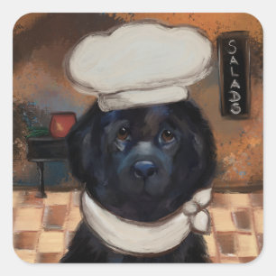 Newfoundland Dog   Square Sticker