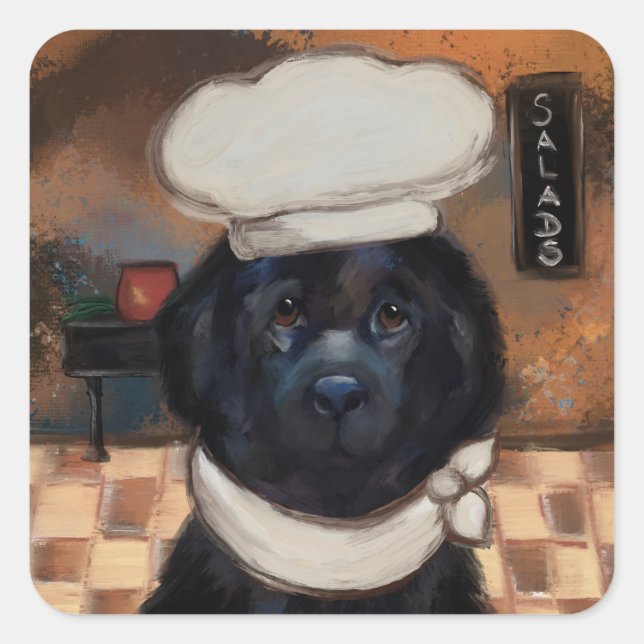 Newfoundland Dog   Square Sticker (Front)