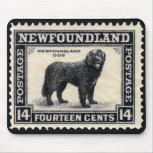 Newfoundland Dog Stamps Gifts Mouse Pad