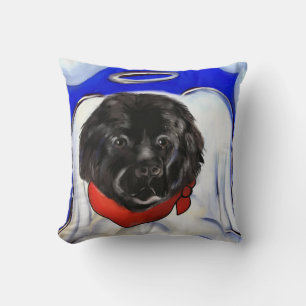 Newfoundland Dog Throw Pillow