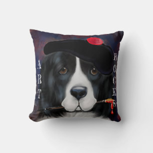 Newfoundland Dog Throw Pillow