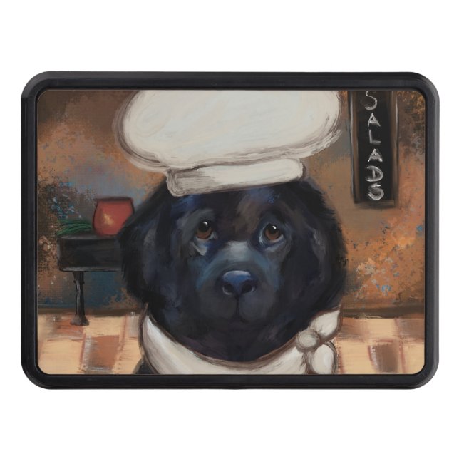 Newfoundland Dog       Trailer Hitch Cover (Front)