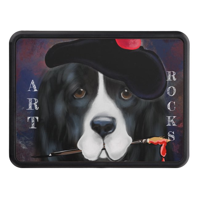 Newfoundland Dog Trailer Hitch Cover (Front)