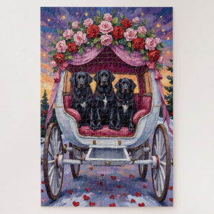 Newfoundland Dog Valentine's Day  Jigsaw Puzzle