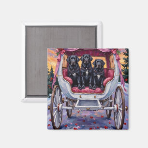 Newfoundland Dog Valentine's Day  Magnet