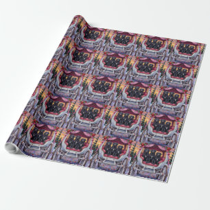 Newfoundland Dog Valentine's Day Wrapping Paper
