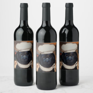 Newfoundland Dog       Wine Label