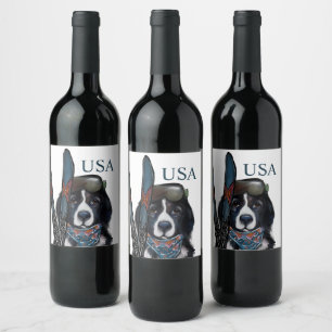 NEWFOUNDLAND DOG WINE LABEL