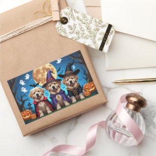 Newfoundland Dogs Pumpkin Halloween Funny  Sticker