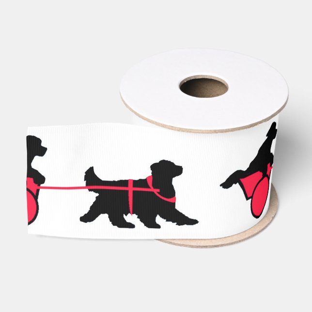 Newfoundland Draught   Dog Ribbon Grosgrain Ribbon (Spool)