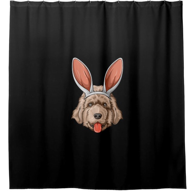 Newfoundland easter | bunny ears dog gift (Front)