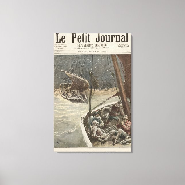 Newfoundland Fishermen Canvas Print (Front)