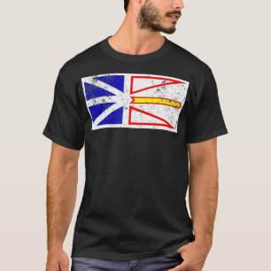 Newfoundland Flag Canadian Province Retro T-Shirt
