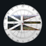 Newfoundland Flag Dartboard<br><div class="desc">It's the Newfoundland flag on a dart board.</div>