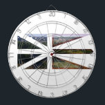 Newfoundland Flag Dartboard<br><div class="desc">It's the Newfoundland flag on a dart board.</div>