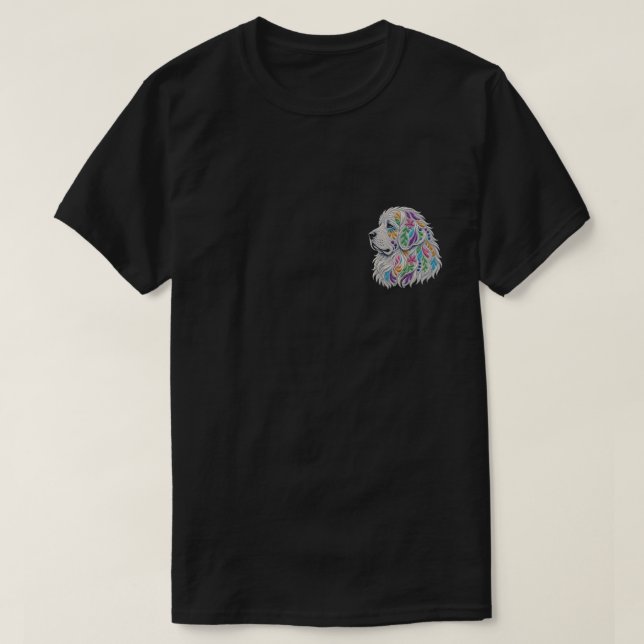 Newfoundland floral patch T-Shirt (Design Front)