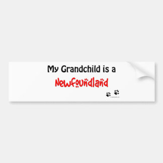 Newfoundland Grandchild Bumper Sticker