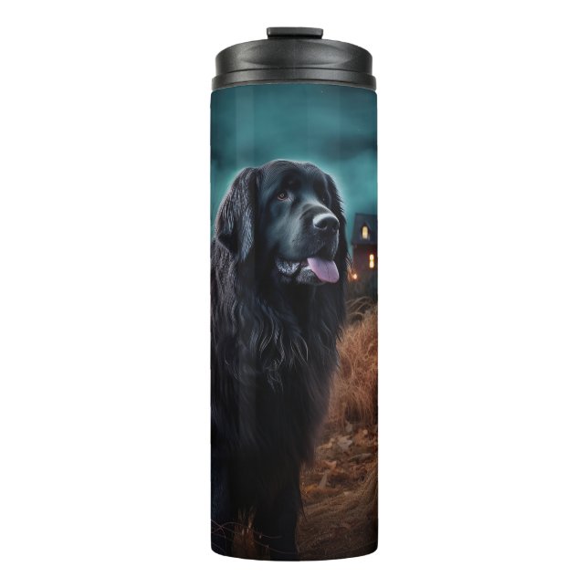 Newfoundland Halloween Scary  Thermal Tumbler (Front)