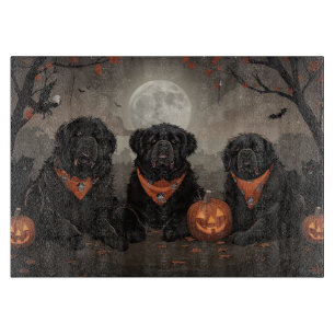 Newfoundland Halloween Spooky Cutting Board
