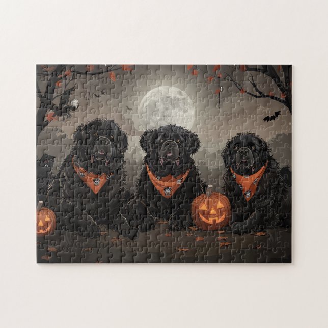 Newfoundland Halloween Spooky Jigsaw Puzzle (Horizontal)
