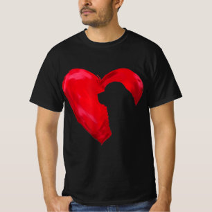 Newfoundland heart valentines day dog gift T-Shirt