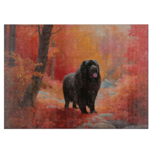 Newfoundland in Autumn Leaves Fall Inspire  Cutting Board