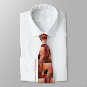 Newfoundland in Autumn Leaves Fall Inspire  Tie