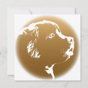 Newfoundland Invitations Personalized Dog Card